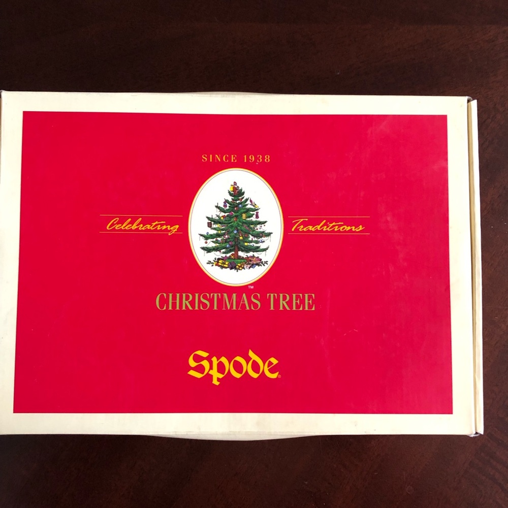 NWOT - Spode Christmas Tree Oval Rimmed Dish / Oven Safe - Picture 7 of 11